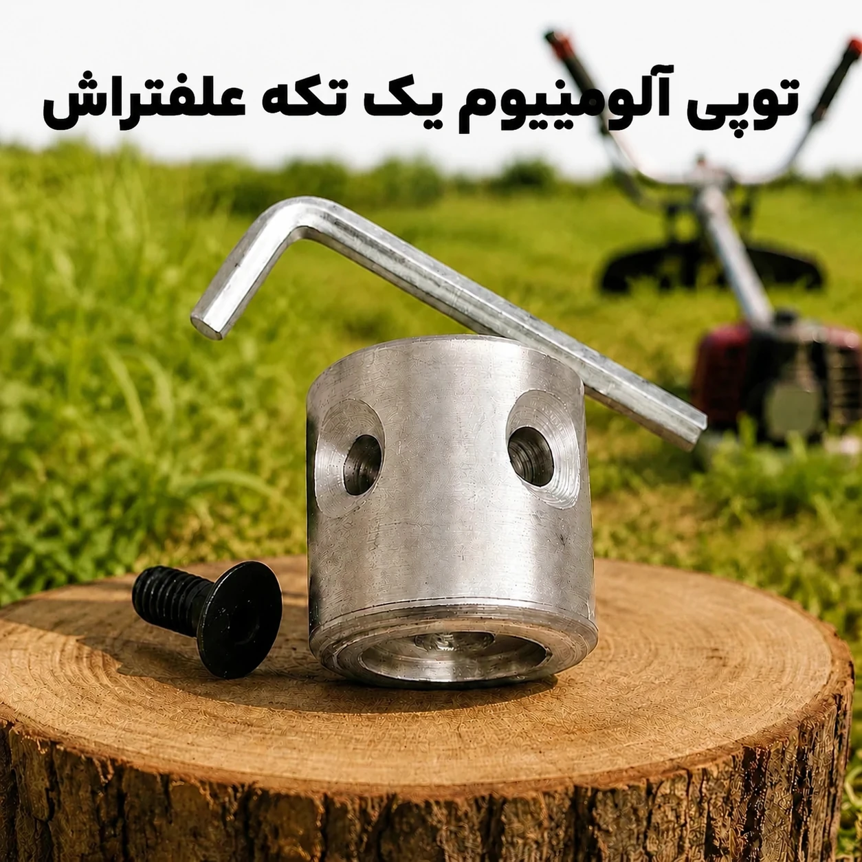 توپی آلمینیومی یک تکه علفتراش